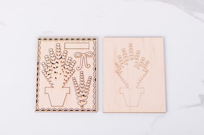 DIY lavender wood blank kit