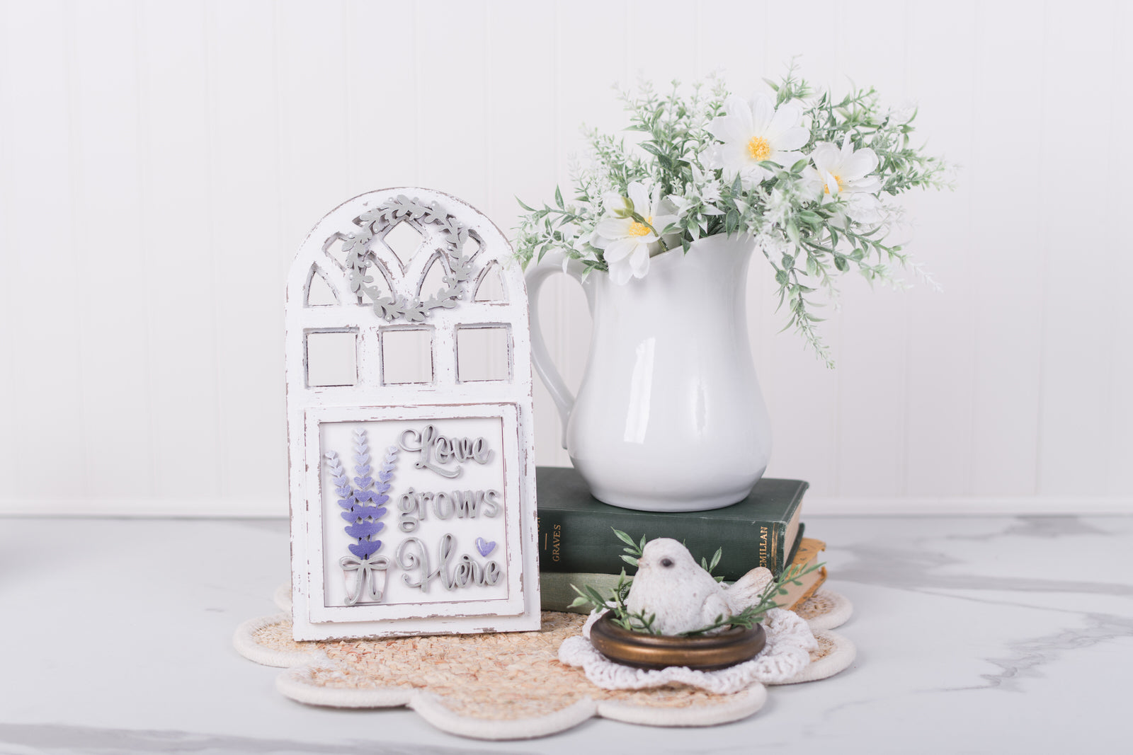 layered lavender insert for interchangeable frame