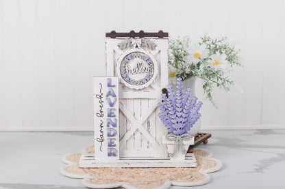 lavender porch insert set with interchangeable display