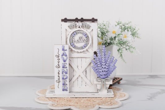 lavender porch insert set with interchangeable display
