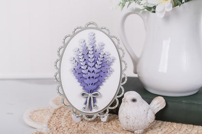 DIY Lavender Decor Set | Tiered Tray Set | Farmhouse Lavender Collection Kit