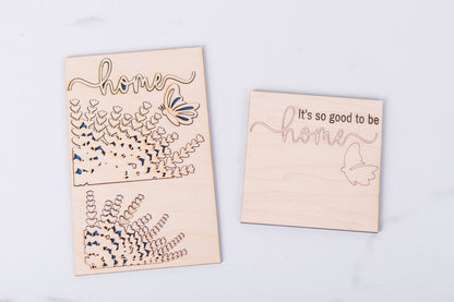 DIY wood lavender insert ready to paint