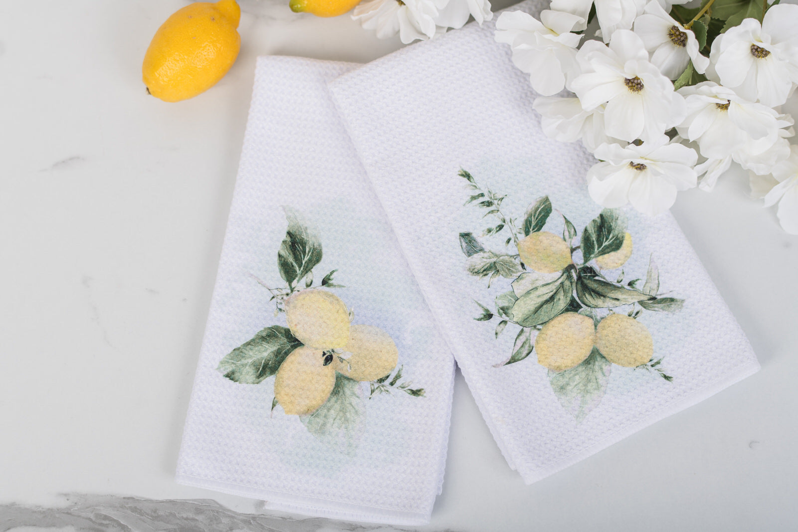 lemon tea towels for the kitchen