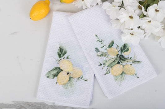 lemon tea towels for the kitchen