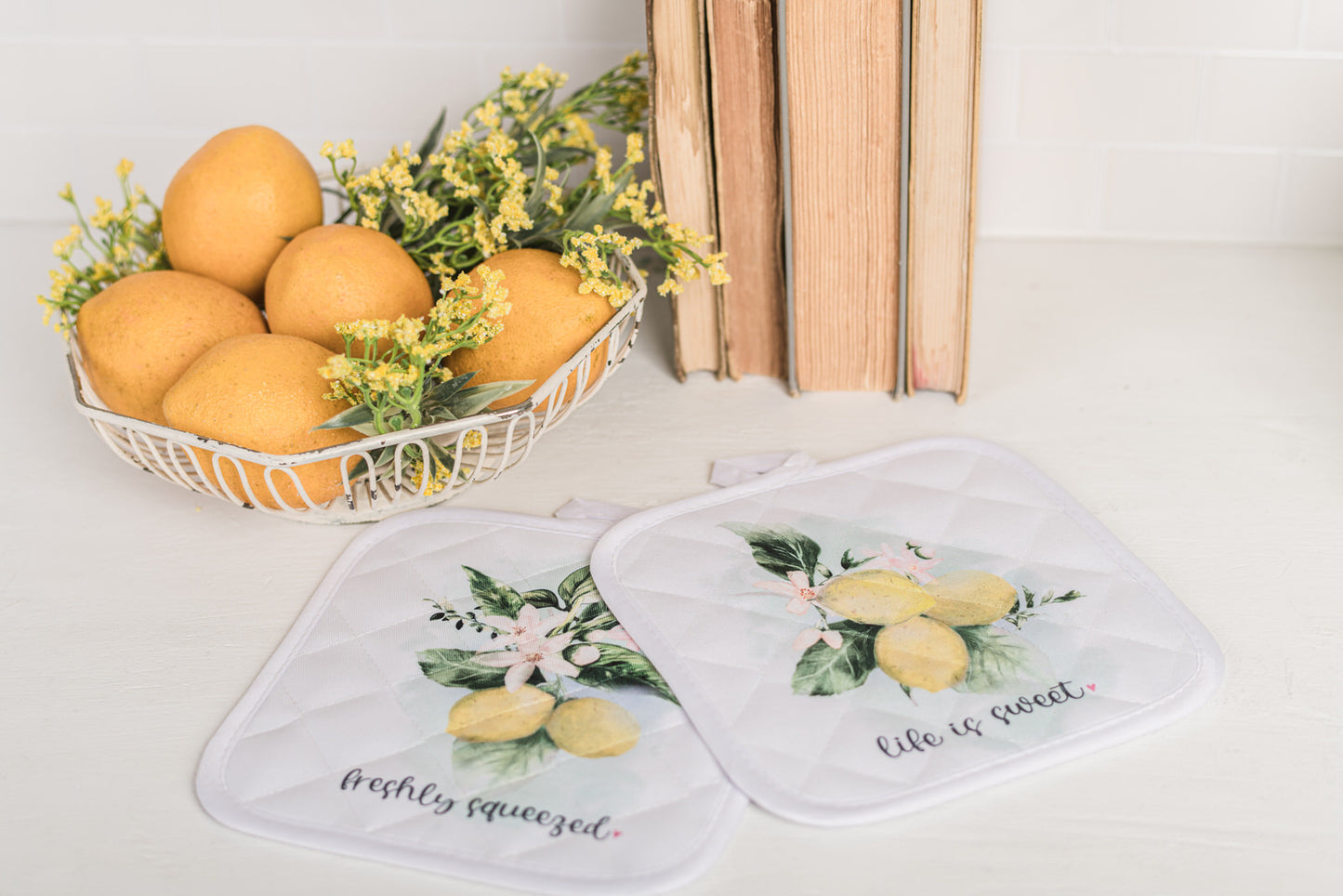 Lemondrops Pot Holders