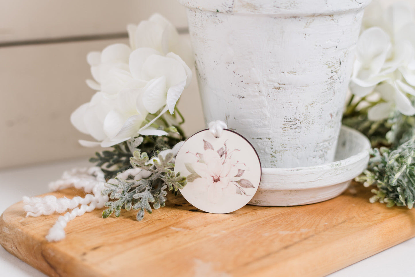 Country Garden - Pots Round Decor Tag