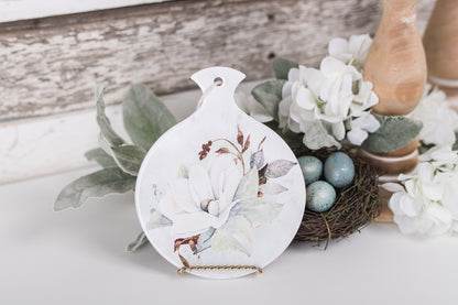 Magnolia stovetop spoon rest with watercolor floral design