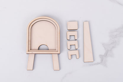 mini interchangeable arch frame wood kit blank