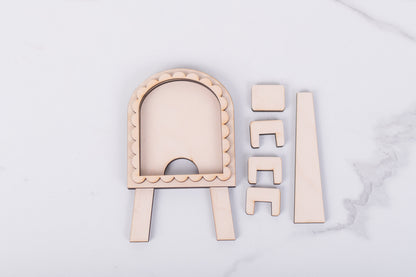 mini interchangeable arch frame wood kit blank
