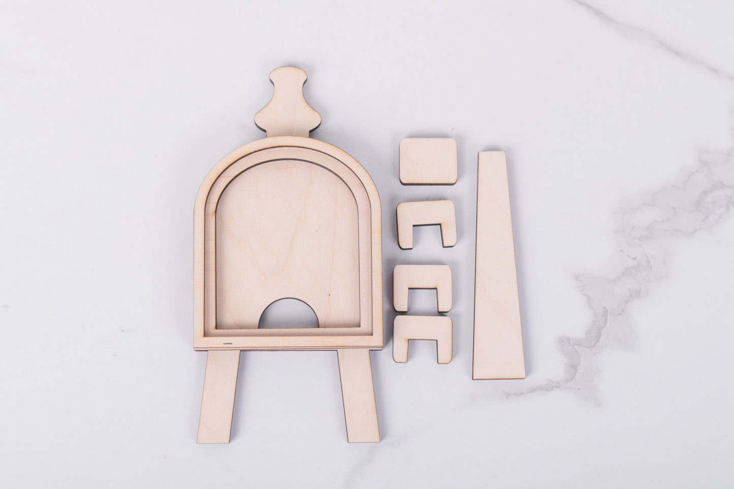 mini interchangeable arch frame wood kit blank