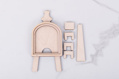 mini interchangeable arch frame wood kit blank