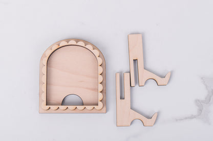 mini interchangeable arch frame wood kit blank