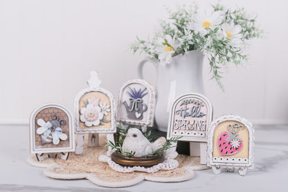 mini arch interchangeable frames with simple and scalloped edges