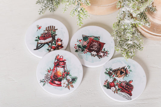 Cozy Christmas Coasters #3