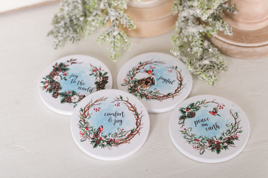 Cozy Christmas Coasters #1