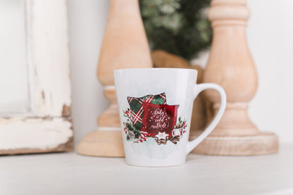 Cozy Christmas Latte Coffee Mugs