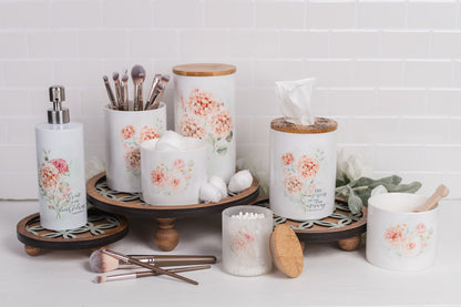 Spring Botanical Bathroom Jar - Medium