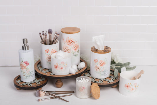 Spring Botanical Bathroom Jar - Large