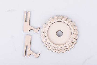 DIY Mini interchangeable round frame decor