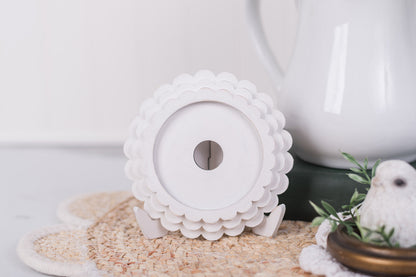 Triple scallop mini round frame with insert DIY kit
