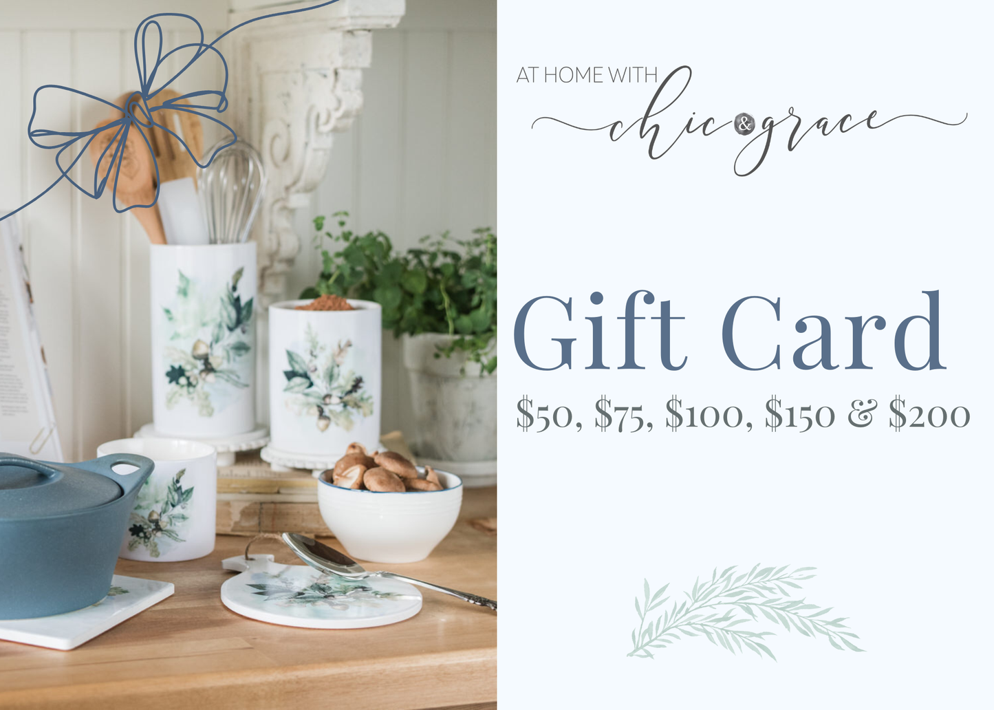 At Home With Chic & Grace Gift Card