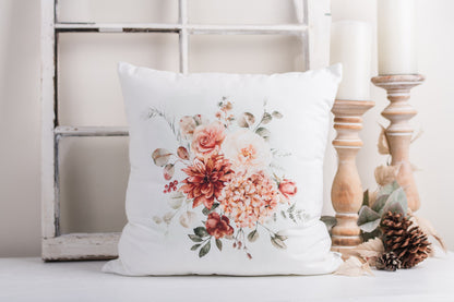 Spicy Floral Pillow Cover