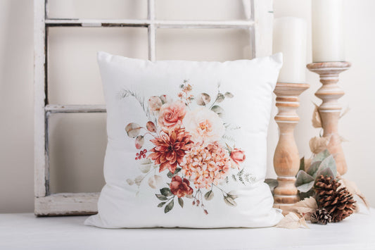 Spicy Floral Pillow Cover