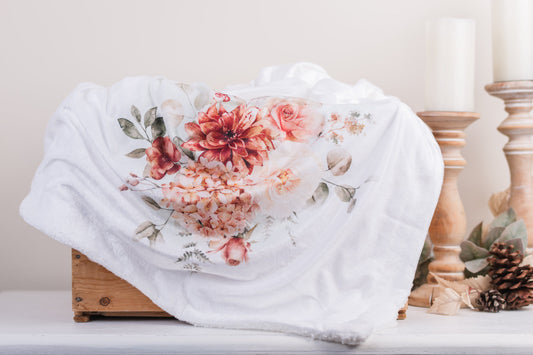 Spicy Floral Blanket Throw