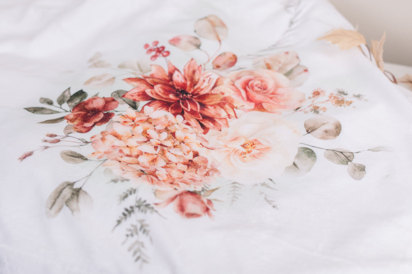 Spicy Floral Blanket Throw