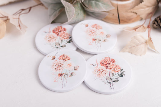 Spicy Floral Coasters