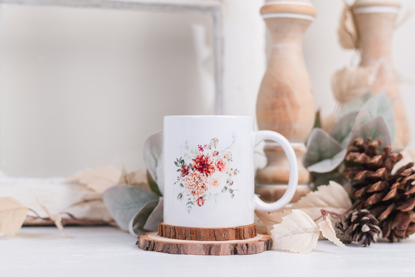 Spicy Floral Coffee Mugs
