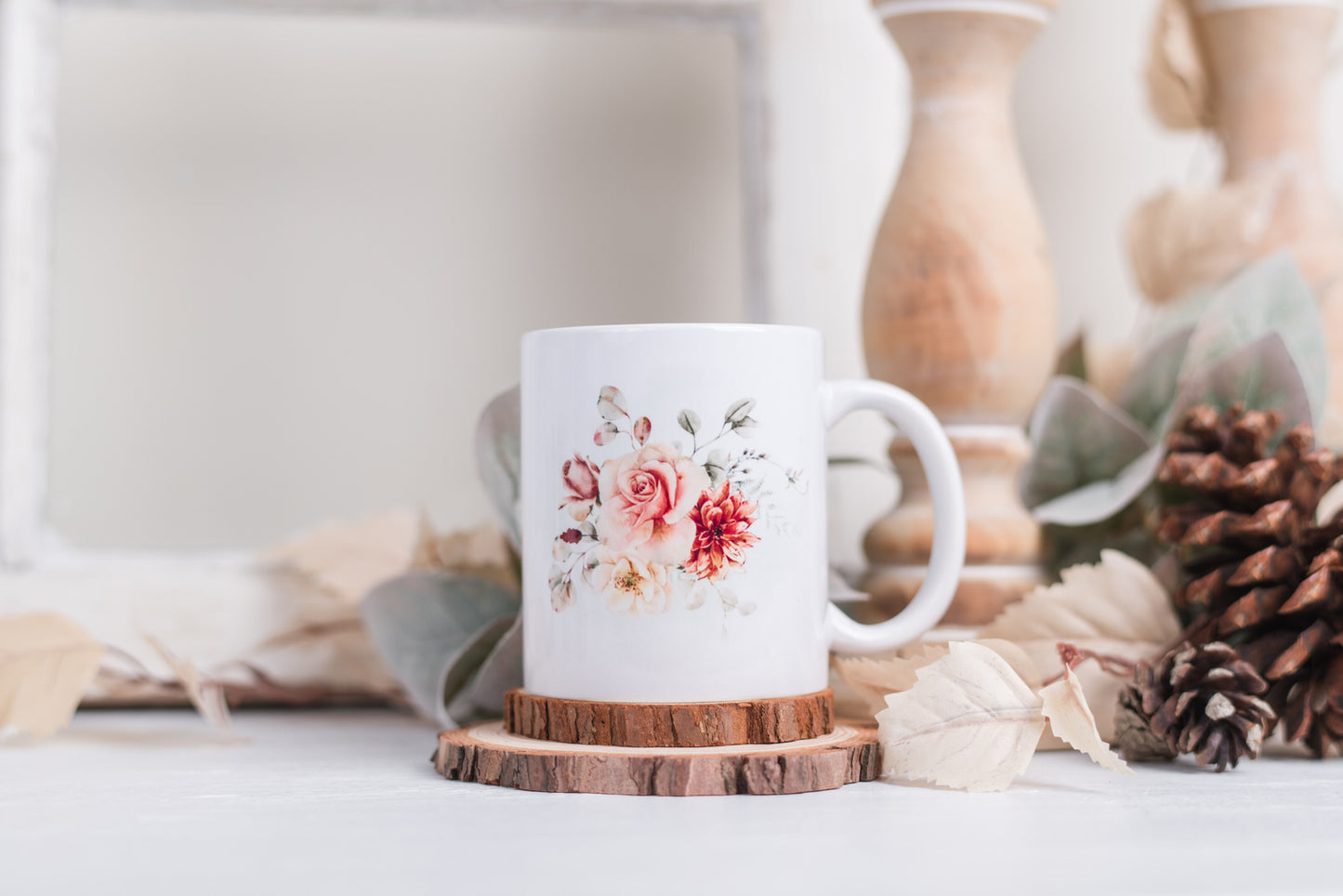 Spicy Floral Coffee Mugs