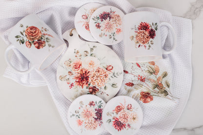 Spicy Floral Cozy Coffee Gift Set | Cottage-Inspired Kitchen Bundle
