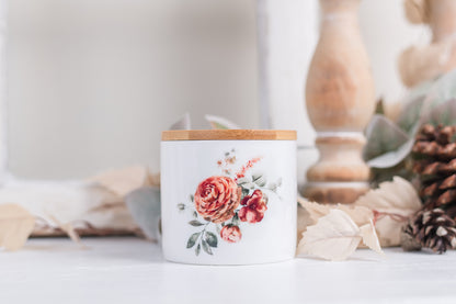 Spicy Floral Bathroom Jar - Small