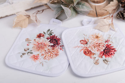 Spicy Floral Pot Holders