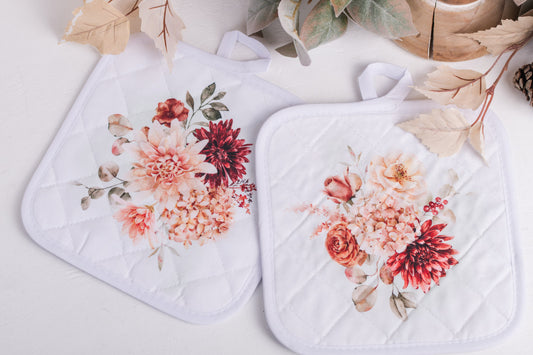 Spicy Floral Pot Holders
