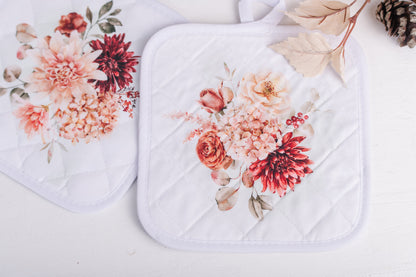 Spicy Floral Pot Holders