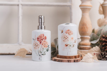 Spicy Floral Bathroom Toothbrush or Makeup Brush Holder