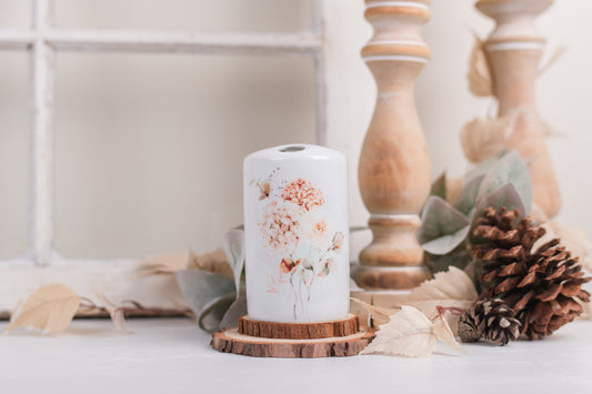 Spicy Floral Bathroom Toothbrush or Makeup Brush Holder