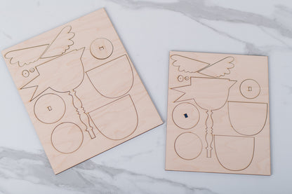 DIY Timeworn Spindle Birds Kit