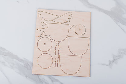 DIY Timeworn Spindle Birds Kit