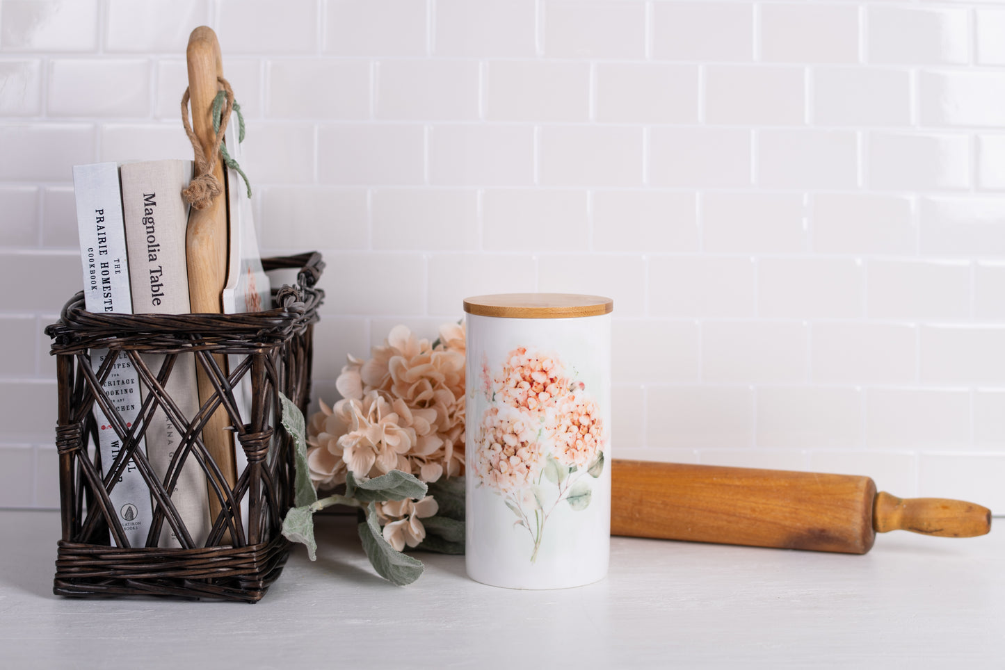 Spring Botanical Bathroom Jar - Large