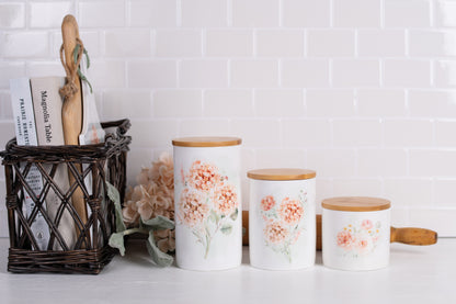 Spring Botanical Bathroom Jar - Medium