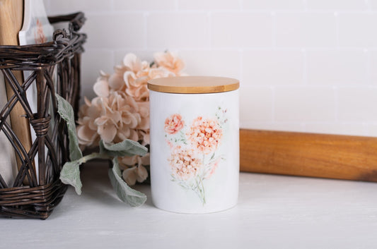 Spring Botanical Bathroom Jar - Medium