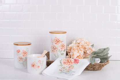 Spring Botanical Bathroom Jar - Medium