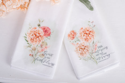 Spring Botanical Hand Towels