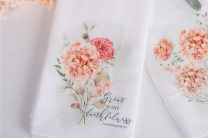 Spring Botanical Hand Towels