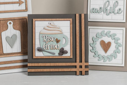DIY Interchangeable Square 4.25" Kit - Fresh Brewed