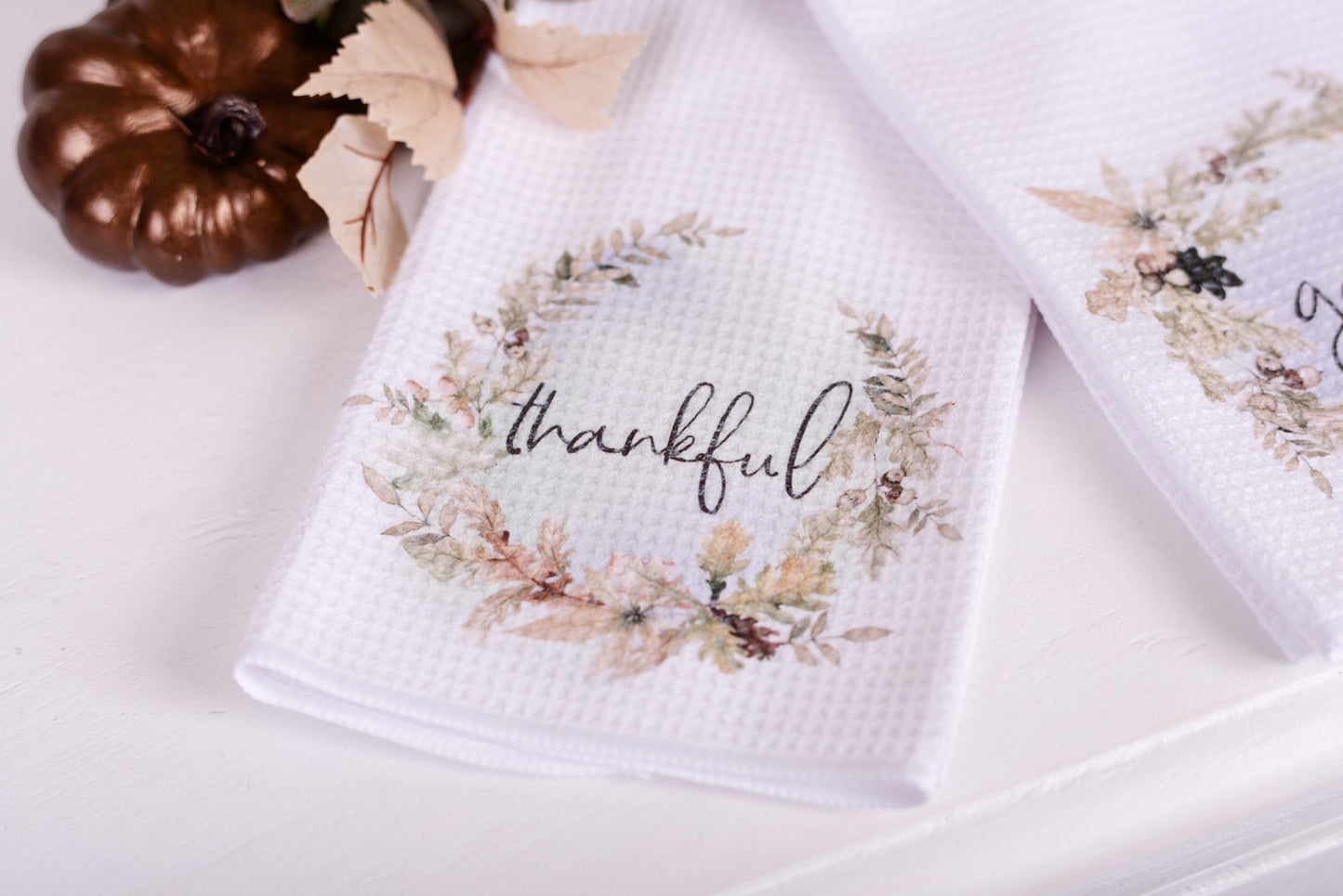 Woodland Tea Towels - Gather & Thankful