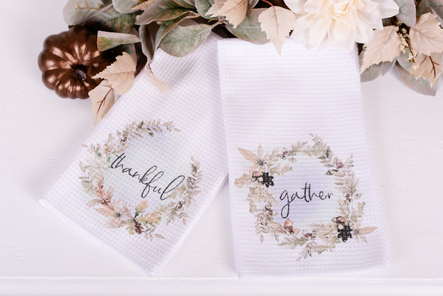 Woodland Tea Towels - Gather & Thankful